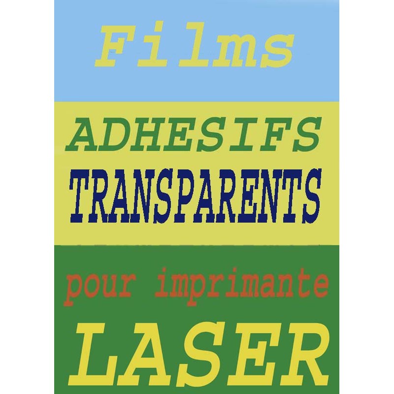 FOLEX laser couleur Film, DIN A4, auto-adhésif, transparent