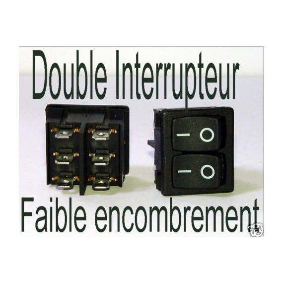 Switch Interrupteur Double - compact 250v 12v